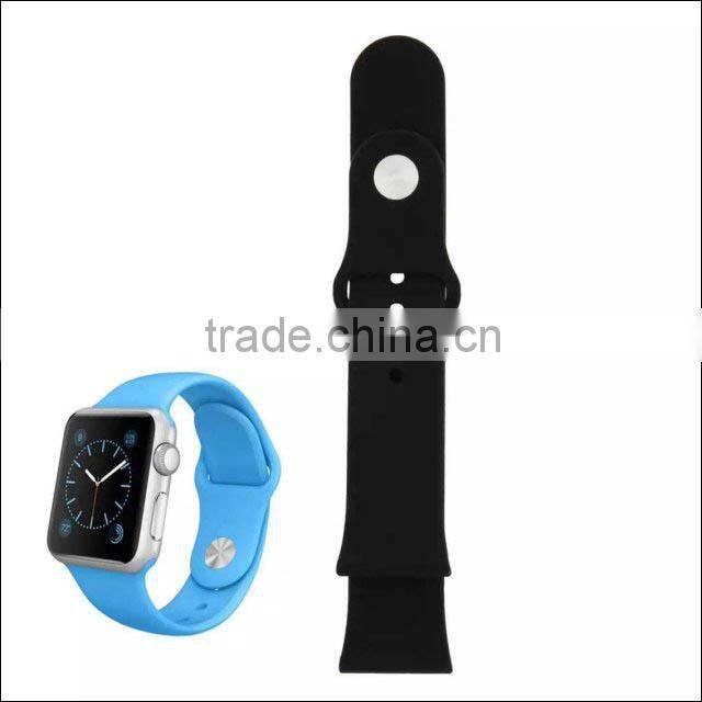 Colorful Wrist Bands for Apple Iwatch Soft Rubber Watch Straps Wearable Bands for 38mm 42mm Iwatch DIY Own Apple Smart Watch