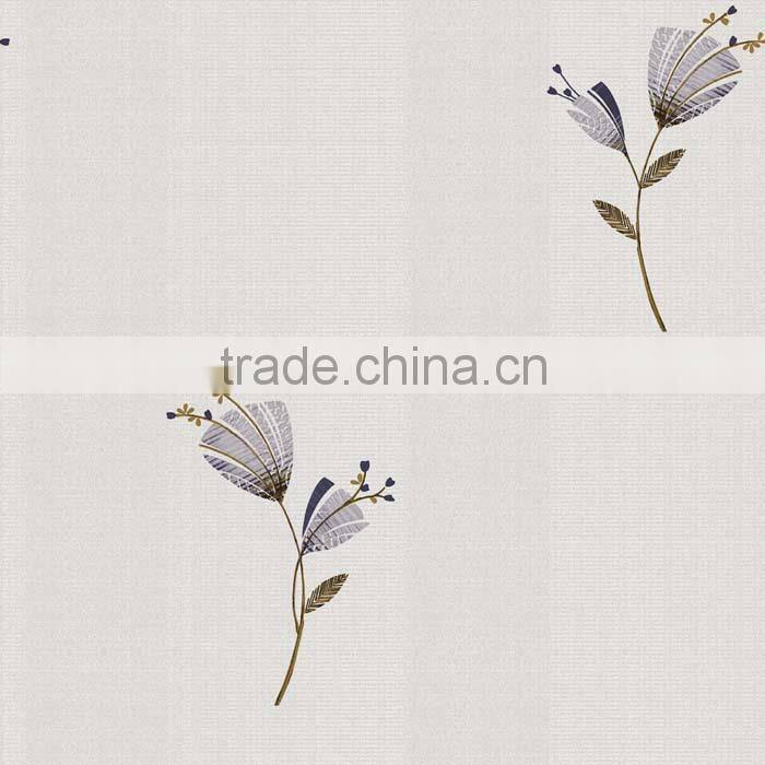 M-1505 Special flower design living room washable vinyl wallpaper
