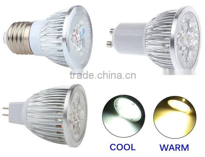 60degree dimmable E14 3w E27 3w led spotlight