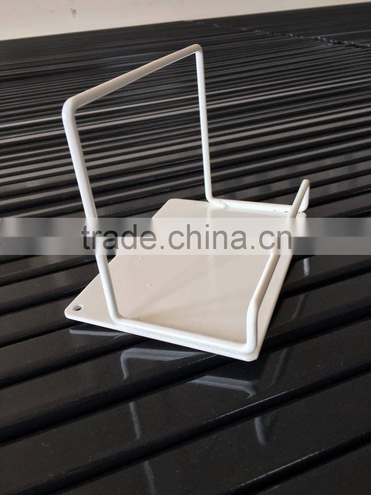 Powder Coating White Counter top Book Store Display Shelves