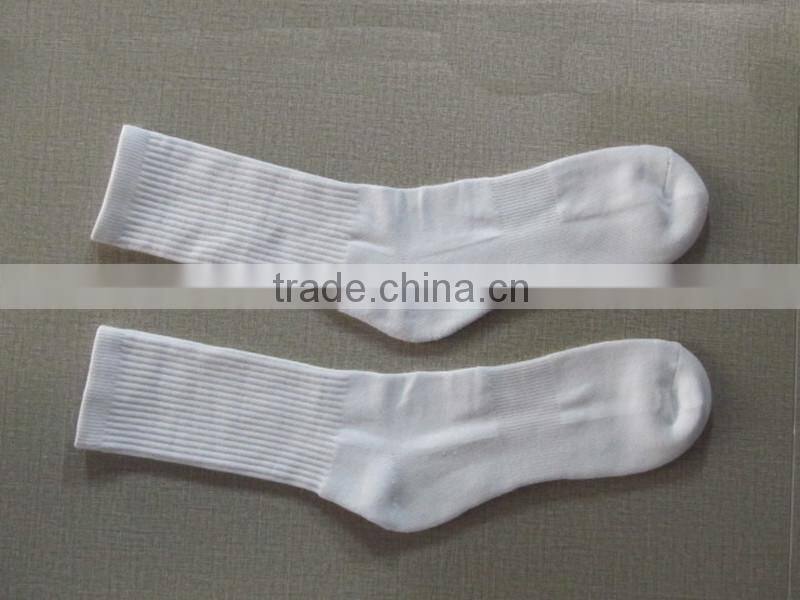 sport 100% white blank sublimation polyester socks