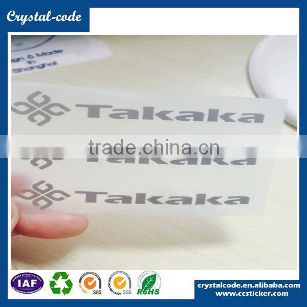 Custom printed paper silk heat press clothing label