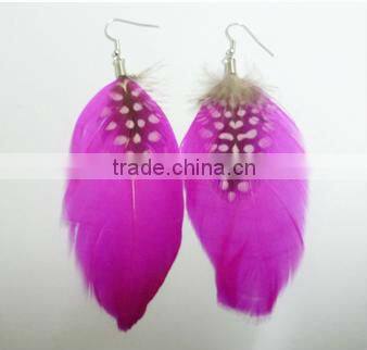 Fashionable Teal Feather Earring cheap feather earrings
