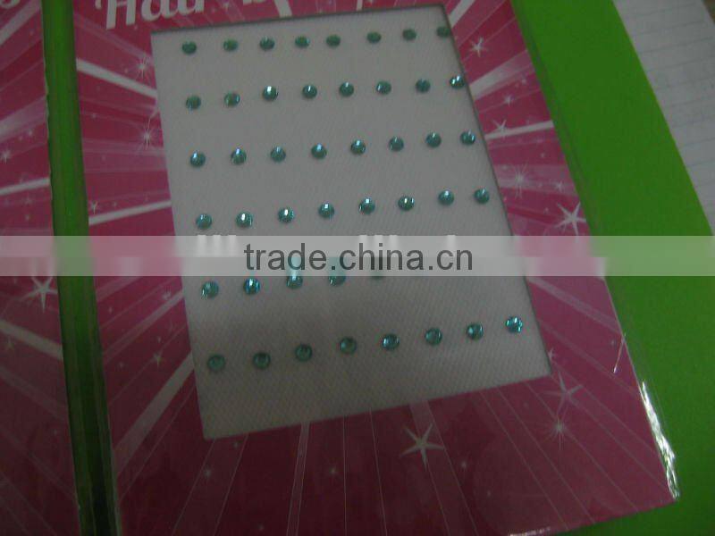 fashion crystal hair strand hair crystal hair extensions rhinestone crystal bling hair