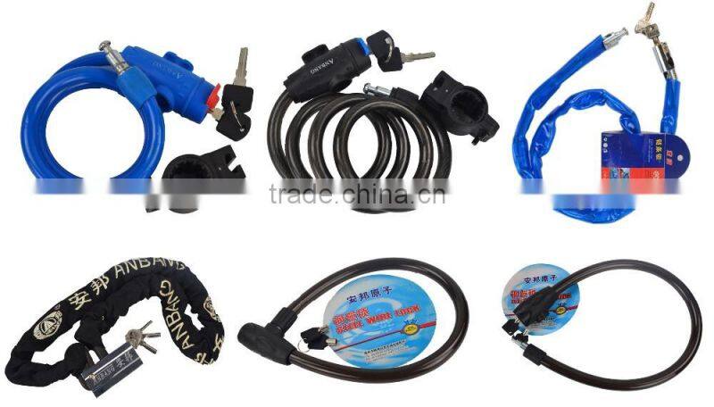 hot sale high quality factory price durable fashionable anti-theft motorbike locks 801 802 motorbike parts
