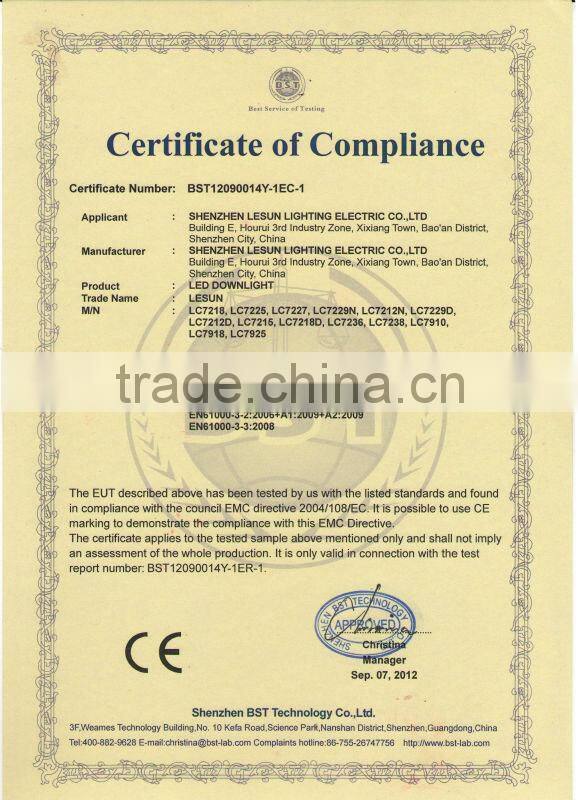 New product item 1W recessed led showcase Cabinet LC7256