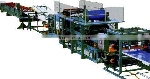 Sandwich panel forming machine