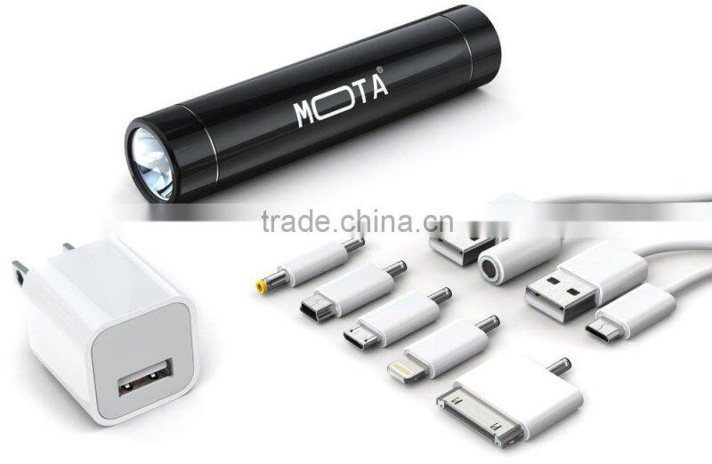 brightness portable power bank charger/universal powerbank 2600mAh