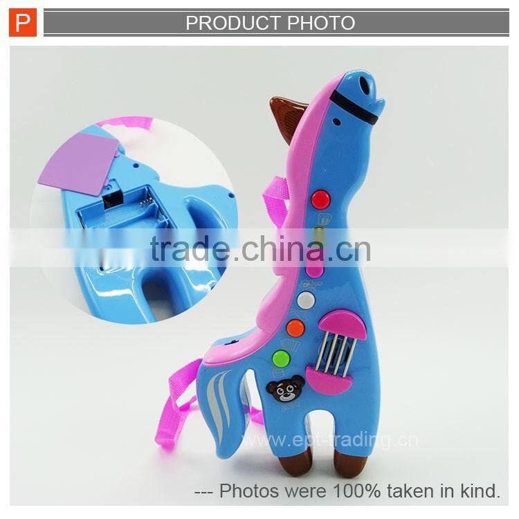 Lovely deer shape musical instrument guitar toy for kids