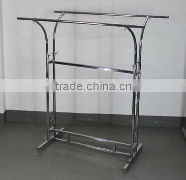 RH-YJ15 Double Poles Luxury Cloth Rack Shop Furniture Garment Display