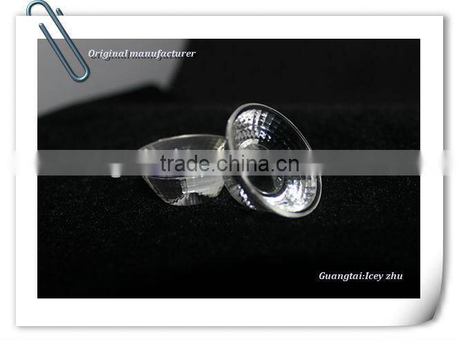 30mm 5W led glass lens Reflector with small view angle 30degree