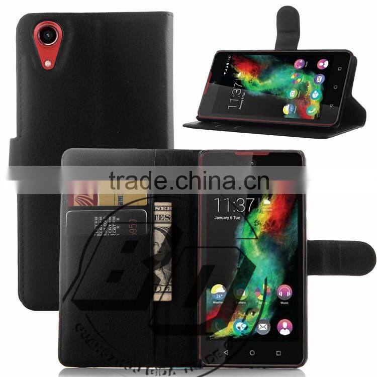 Top Selling Durable Flip Wallet Style Magnetic Flip Stand PU Leather Case For Wiko Rainbow lite luxury leather case