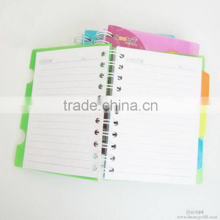 Newly design 2016 hard pp cover spiral notebooks suppliers and manufacturer made in china