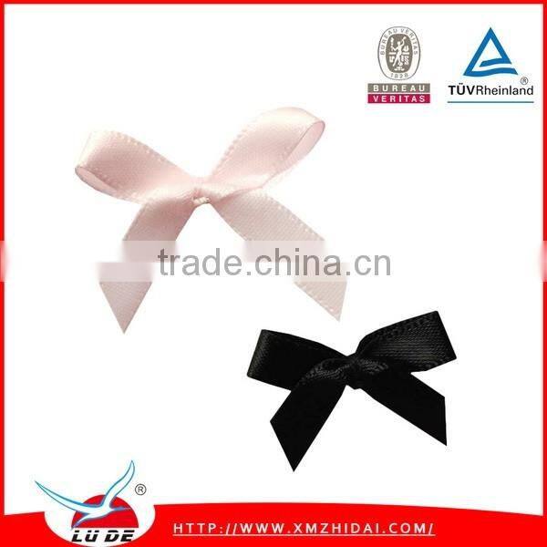 new design Gift packing use printed satin bows