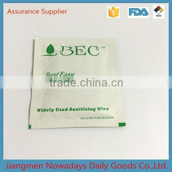 2015 New Design custom wet wipes