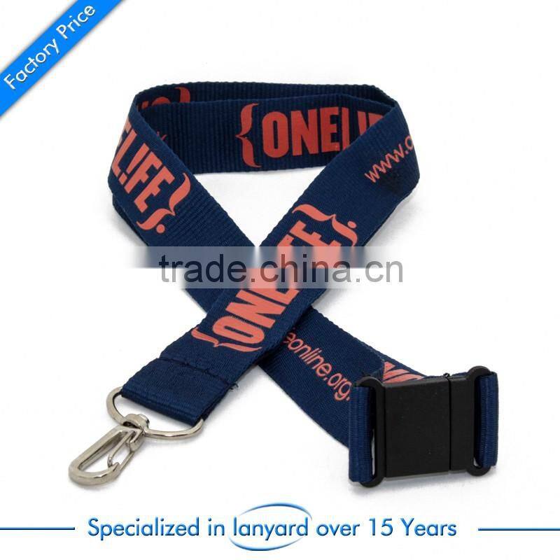 Wholesale custom thin college lanyard
