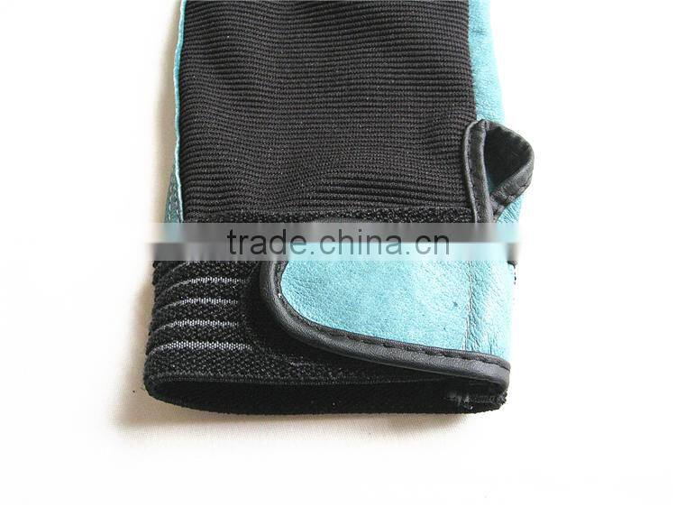 Wholesale Alibaba Mens Work Gloves Green Pig Skin Gloves