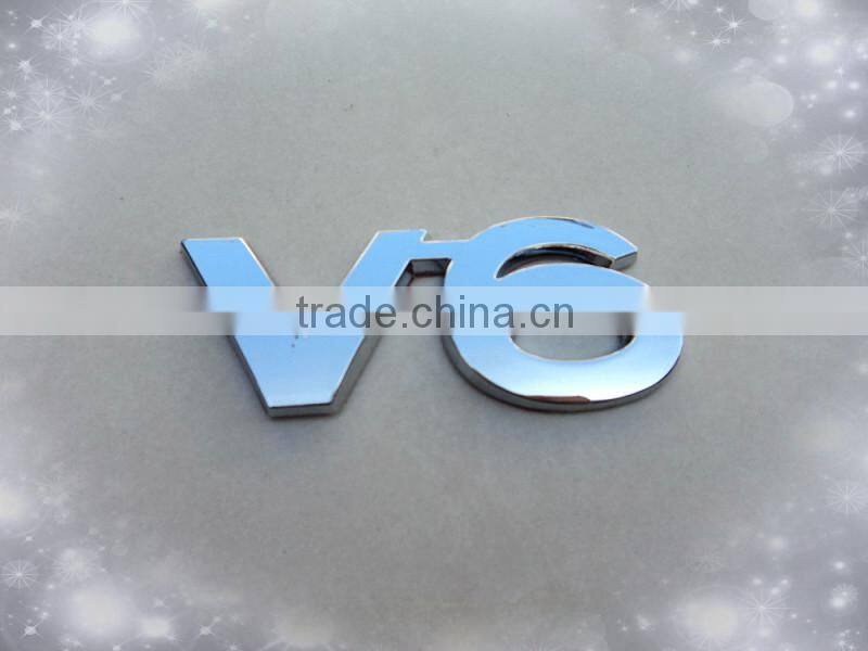 Chrome Plastic Custom sports car badges