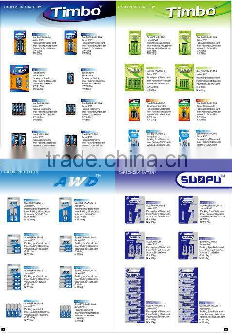 9V Zinc Carbon Battery