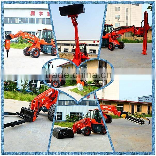 Hydrostatic loading machine telescopic wheel loader machine for sale