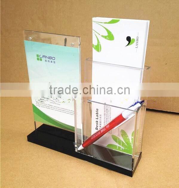 A4 clear acrylic brochure display stand holder