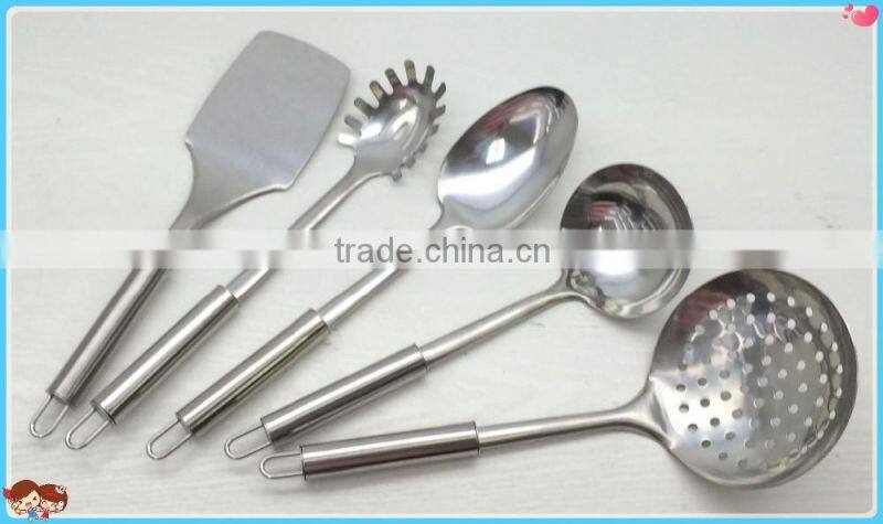 10 PCS 201 Hand Polish Stainless Steel Kitchenware Set