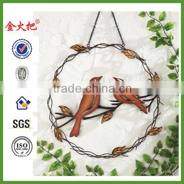 Birds On a Branch Hanging Wall Art Wreath