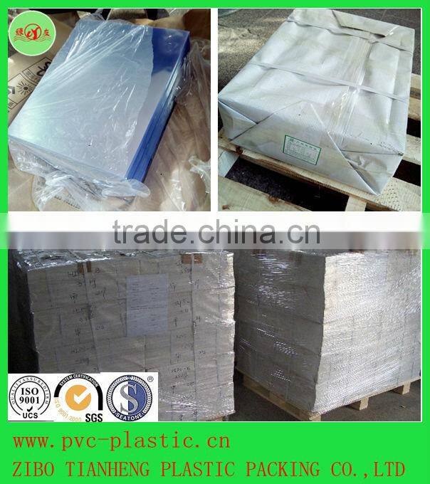 cylindrical box and folding box clear rigid PVC plastic in sheet