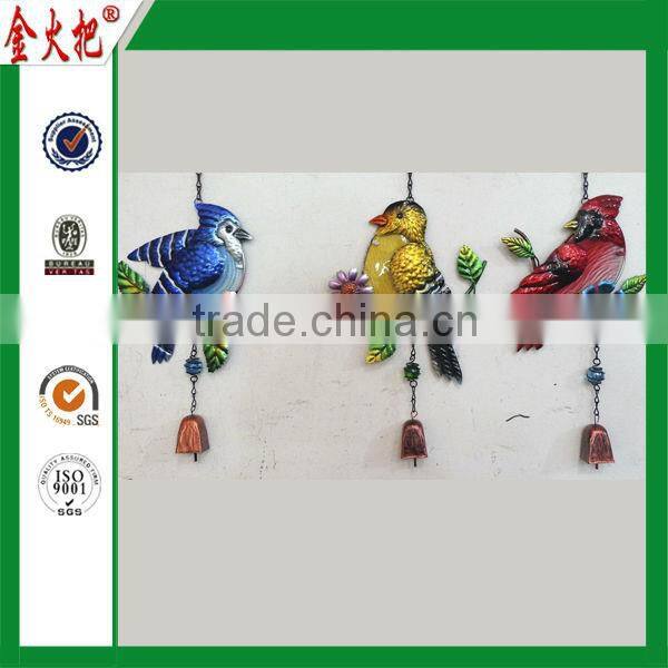 China Wholesale Custom bird metal colorful door hanging decoration