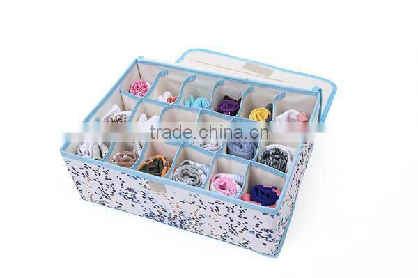 2015 New fashion oxford cloth underwear storage boxliving box