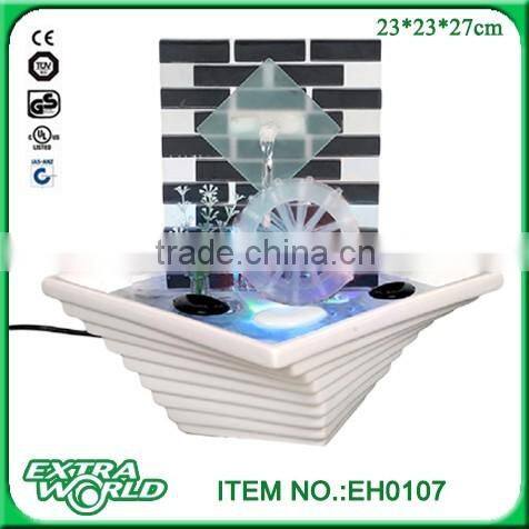 fengshui gifts lighted glass tabletop water fountain
