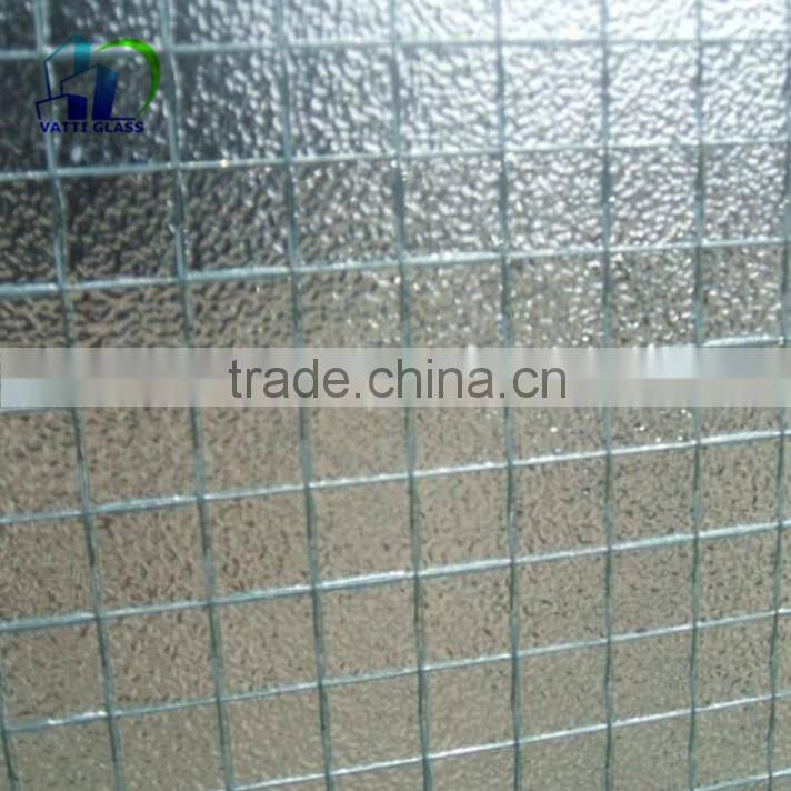 6mm wire glass clear wired glass Wire Laminated decorative Glass