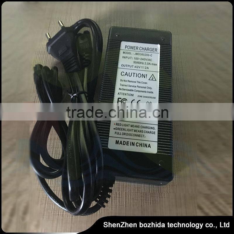 42v Li-ion Battery Charger For Self Balancing Scooter 42v 2a 100v-240v 2 Wheels Electric Hoverboard Parts In Stock