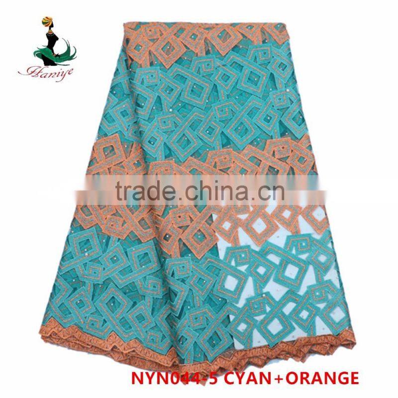 2016 Haniye african Accessories Tulle Lace Fabric For Women Dress/NYN44