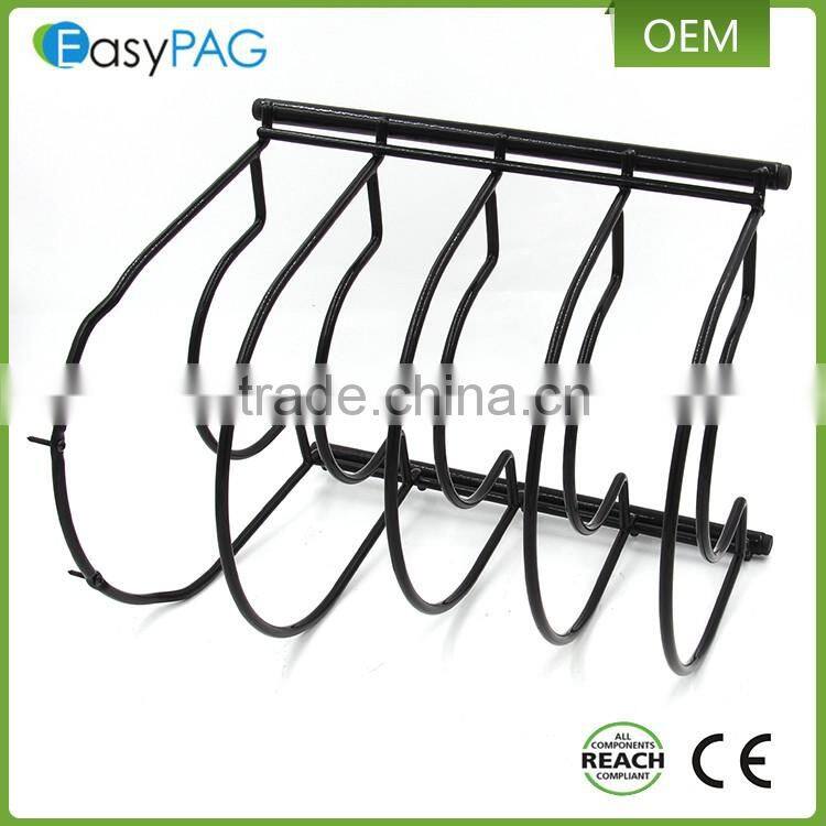 Kitchen ware storage metal 5 tire pan organizer rack