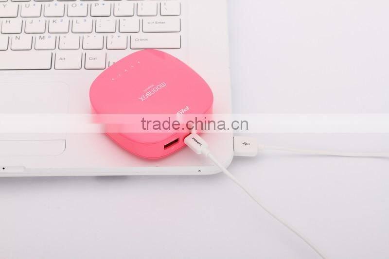 Professional mobile power with touch switch pisen moonbox powerbanks 6000mah 6000mah power bank with CE certificate
