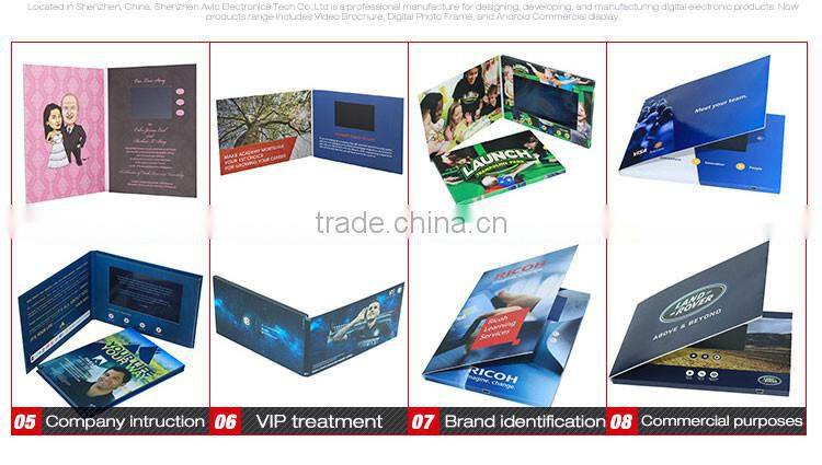 Hot sale touch video brochure