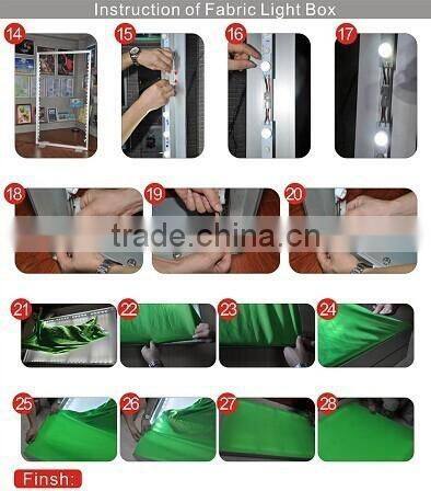 Rigid LED light bar for fabric Sign light box