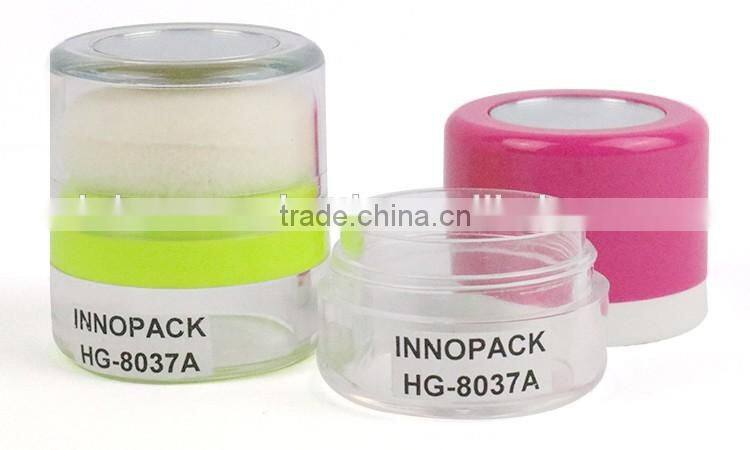 China supplier cosmetic waterproof liquid foundation bottle with sponge