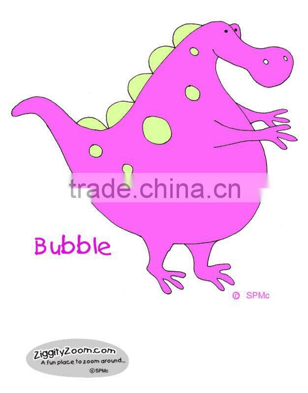 Fancy and cute cartoon printing reusable vinyl decal