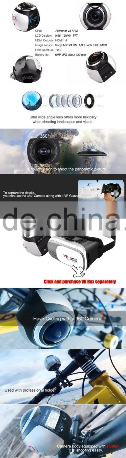 RLDV-V2 360degree Digital Cameras for Sports 4k Action Cameras & Camcorders with Allwinner V3 chipset