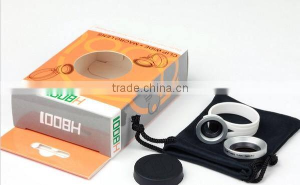 H8001 wide angle macro circle lens for iphone samsung smartphone