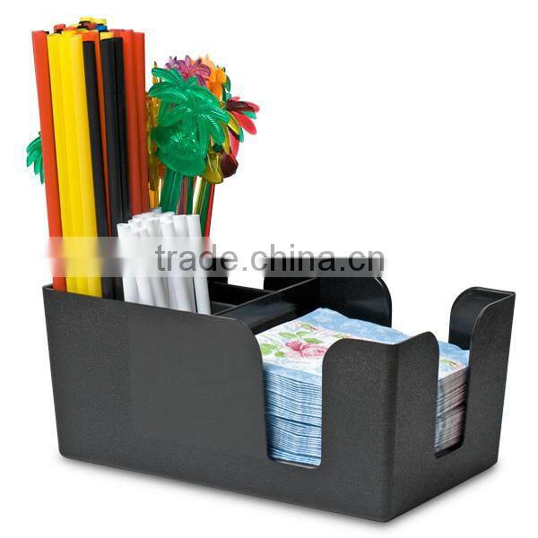 High quality customized plastic napkin holder bar caddy