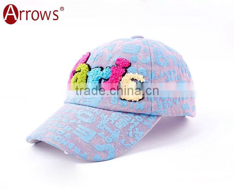 Hot Sale Promotional Custom Sports Cap for Kids Girls and Boys Flat Hat With Embroidered Letters PARIS