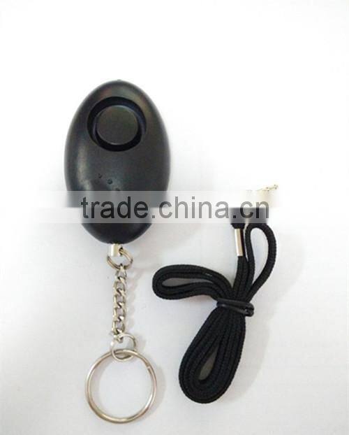 mini personal security alarm with keychain and light