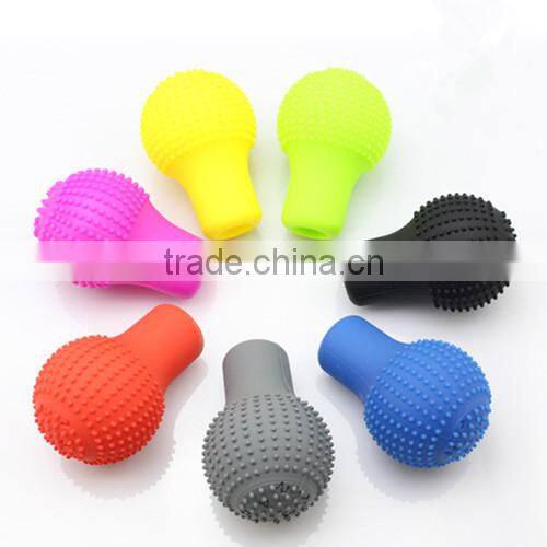 Non-slip & anti-cold soft silicone car gear shift knob cover
