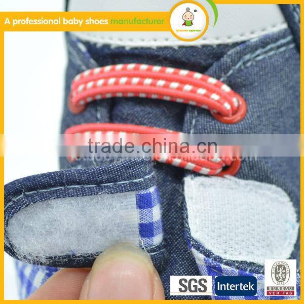 2015 First Grade best selling british canvas baby shoes