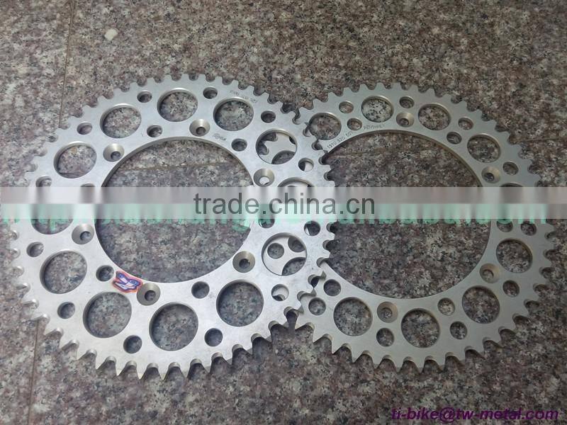 Titanium Motor Bike Chain ring Customized Titanium Motor Bicycle Chain Ring High Quality Titanium Motorbike bicycle chain-ring