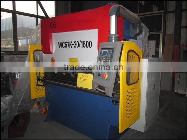 CNC Hydraulic Press Brake For Sale WC67K-30T/1600 press hydraulic machine