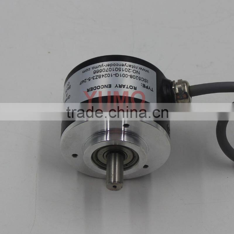 ISC5208 1025ppr CNC system MachineSolid shaft encoder optical price incremental rotary encoder